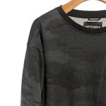 Victoria Sport  Sweatshirt Women's XS Black Gray Camo Crew Neck Pullover Soft Top Photo 1
