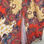 Venus  SUMMERTIME ORANGE MULTI MAXI DRESS Size 3X woman plus size slit in front Photo 6