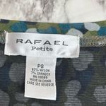 Rafael Vintage 90s retro stretch tank top petite small blue green print pattern Size undefined Photo 4