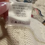 Lovers + Friends White Creamy Wide Neck Fringed Arm Cropped Sweater S Photo 7