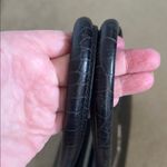 Brighton Vintage Black Leather Croc Embossed Attaché/Large Bag Photo 9