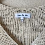 Jacquie the label cream crocheted knit fringe vest Photo 3