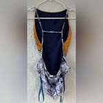 C & A alem dos mares one piece, cheeky, high cut swim suit with strappy back; M Yellow Size M Photo 4