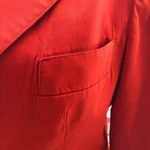 Evan Picone  Red Linen Cotton Blazer Jacket Small Photo 8