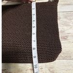 The Sak  Knit Crochet Purse Chocolate Brown Vegan Handbag Shoulder Bag Photo 4