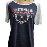 Fanatics Virginia Cavaliers National Champions 2019‎ NCAA Women's T-Shirt Gray XL Photo 0