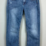 Silver Jeans  Eden‎ Low Rise Bootcut Distressed Light Wash Denim Stretch Photo 0