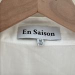 EN SAISON Noemi Romper Pleated Skirt Collared Preppy Coastal in White Size M Size M Photo 12