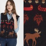 Pendleton  vintage 90s moose vest western Photo 1