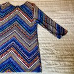 Vintage Agenda Mixed Pattern 3/4 Sleeve Top 90s Large L VTG Blue Photo 10