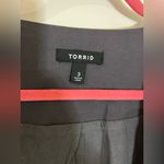 Torrid Cotton GrungeSailor Button Twill Peplum Hem Georgette Fabric Layer Jacket Photo 15