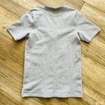 Athleta Fitted Seamless Tee Ribbed Women's Blouse Top Shirt Small Gray Short Photo 4