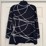 Ming Wang  Navy Blue White Blazer Jacket Sweater Cardigan XL Photo 1