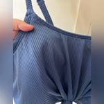 Cacique Lane Bryant Women’s‎ Swim Bikini Top Knot Ribbed Blue Size 18 Photo 4