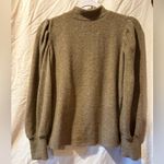 Zenana Balloon Sleeve Mock Neck Sweater women’s M Photo 1