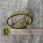 Mamselle Brush Gold Tone Letter O Initial Brooch Pin Photo 5