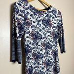 CLEARANCE! Navy Gilli Patterned Dress Size S EUC Blue Photo 2