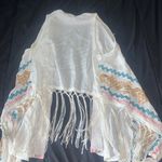 Umgee Women’s colorful frayed vest Photo 3