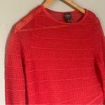 Chico's  Travelers Collection Tunic Knitted Knit Pullover Tangerine Pink Small Photo 2