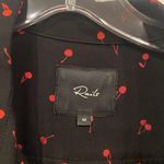 Rails Shirt Womens Medium Black Cherry Print Long Sleeve Button Front Blouse Photo 2