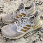 Adidas  Ultraboost - white‎ and gold. Women size 8 Photo 0
