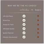 Ettika NWT Star Dangle Hoop Earrings Gold Plated $44 Photo 7