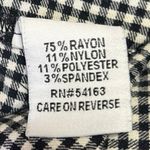 Calvin Klein  Women's Black White Gingham Check Ankle Skinny Casual Pants Size 4 Photo 6