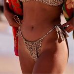 Thrills NEW Free People x mild animal print string bikini bottom, USA XS Photo 0