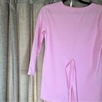 Ann Taylor  Light Pink Three Quarter Sleeve Tie Waist Sweatshirt Size Small Photo 14