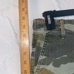 Mother Jeans The Sir Yes Sir Cargo Denim Pants Women Size 26 Green Camo Photo 1