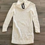Pretty Little Thing Ivory Roll Neck Fluffy Fisherman Sweater Dress Photo 0