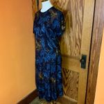 Vintage 80s top & skirt set Blue Photo 12