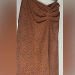 Nine West animal print cinched side zipper skirt Medium Photo 0