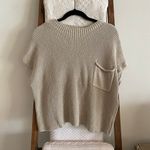 Free People NWOT Beach Oatmeal Knit Freya Sleeveless Sweater Top Photo 4