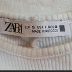 ZARA White Puff Sleeve Blouse Photo 5