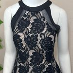 B Darlin B Darin Lace Floral Leaf Halter Ruffle Dress Photo 2