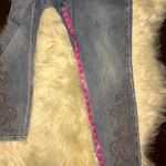 Soft Surroundings  stone washed bronze studded cropped denim sz 14 Photo 7