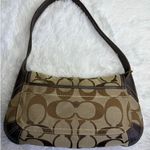 Coach Vintage y2k Brown Signature Canvas Jacquard Ergo Shoulder Bag Photo 1