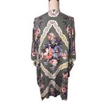 Krazy Kat  Kimono XL Open Cardigan Rayon Floral Swim Cover Open Cardigan Beach Photo 1