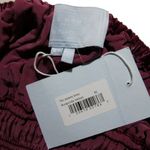 Hill House NWT  The Jasmine Nap in Burgundy Velvet Smocked Midi Dress XS Photo 4