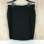 Bar III Black Ribbed Knit Pencil Skirt NWT Size XXL Photo 3