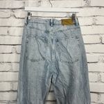 H&M  High Waist Loose Straight Jeans Women’s 6 Light Wash Distressed Y2K Hobocore Photo 8