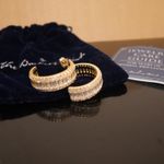 White Gold/Silver 14k Open Hoop Earrings Gold Photo 9