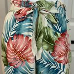 See You Monday  Floral Tropical Wide Leg Rayon Jumpsuit Size XL. E99 Photo 2