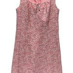 Merona Vtg 100% Silk Women Dress M Pink Y2k Fairy Ditsy Floral Paisley 90s Sleeveless Photo 0