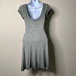 American Eagle  Grey Ribbed Short Sleeve Dress Women's XS Photo 3