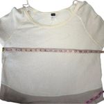 Free People Diamond Dozen Waffle Knit Thermal Long Sleeve Colorblock Top Small Photo 2