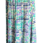 Alfred Dunner Vintage 80's/90's Floral Abstract Pleated Maxi Skirt Size 14 Photo 0