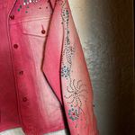 Diane Gilman DH2 by  Embellished Pink Denim Jacket womens size 1X‎ studded Photo 8