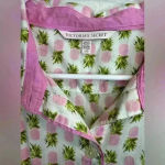 Victoria's Secret Women’s Novelty Pink Pineapple Pajama Shirt Size L Photo 3